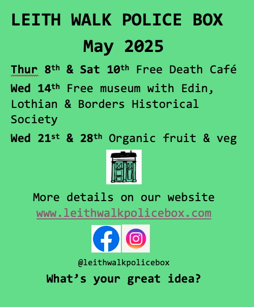 LEITH WALK POLICE BOX ADVERT