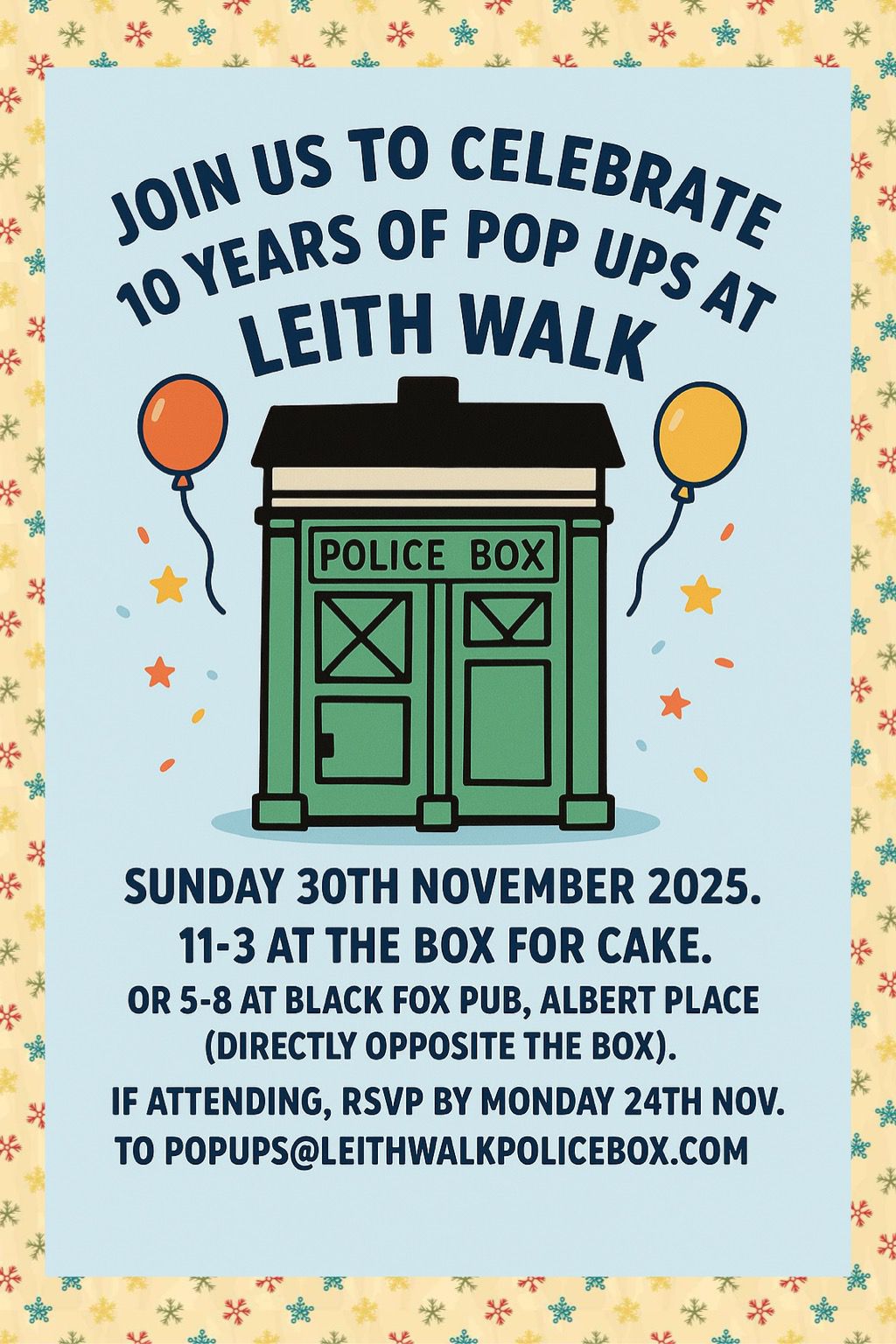 Leith Walk Police Box advert