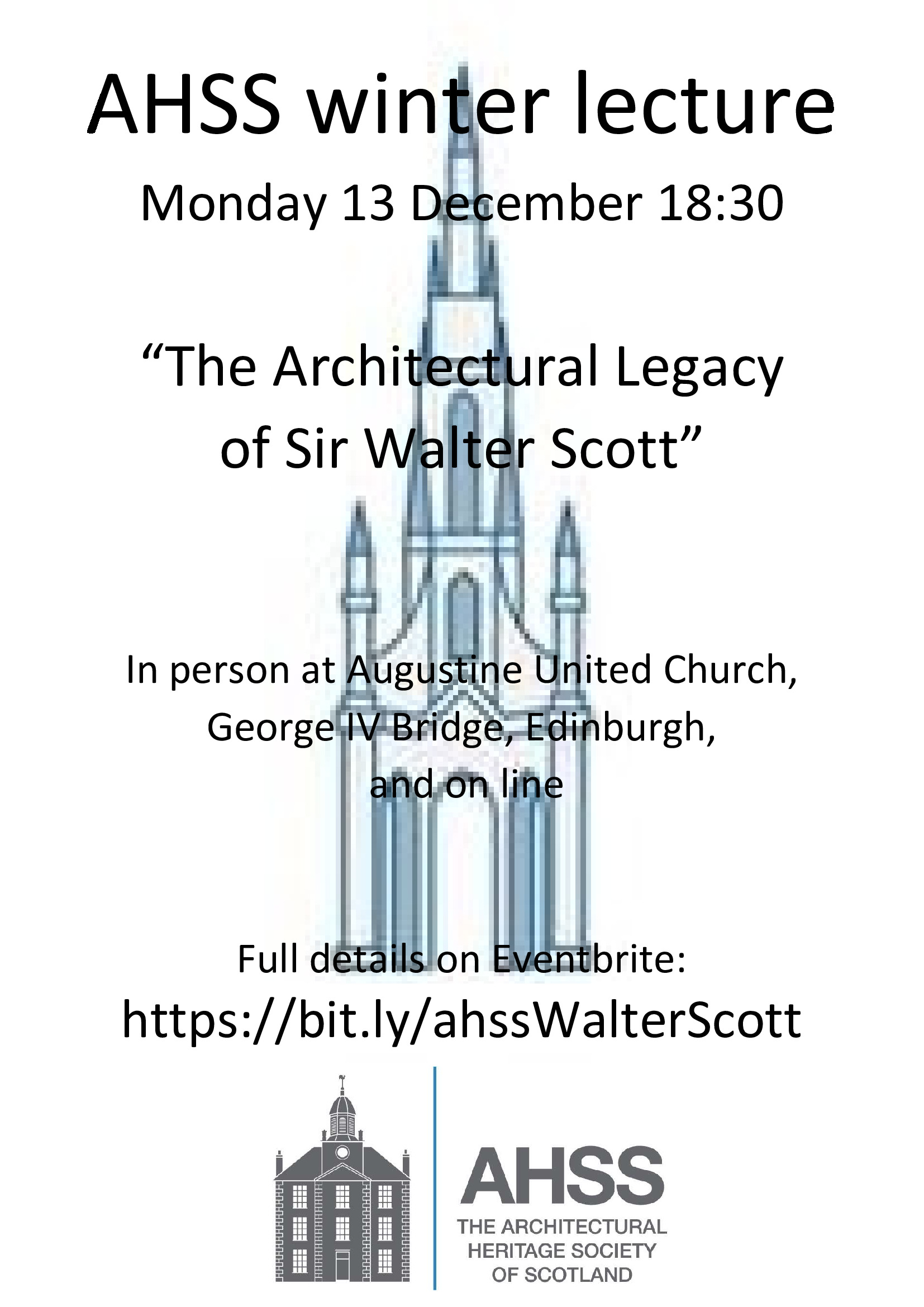 Architectural Heritage Scotland Society winter lecture 2021