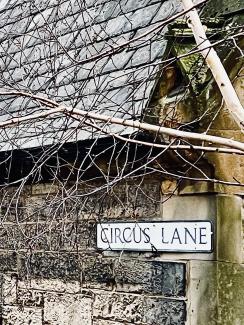 Circus Lane street-name sign