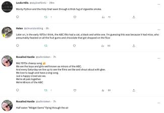 Tweets including readers' memories.