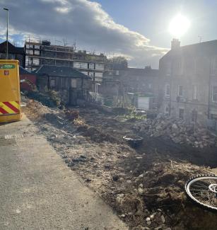 Eyre Place demolition site
