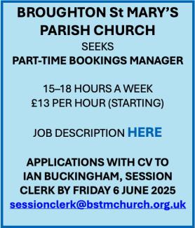 Broughton St Mary's Parish Church job advert
