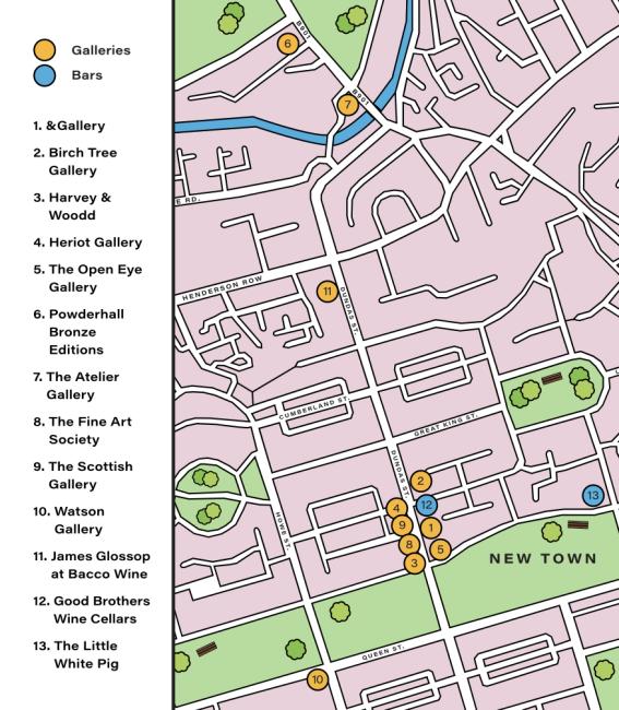 Map of venues