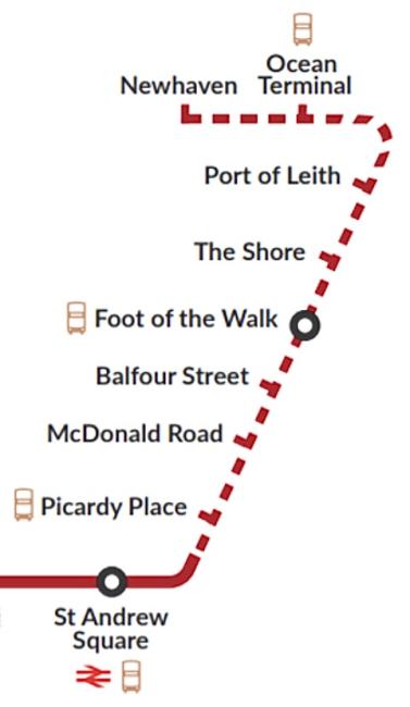 tram extension stops