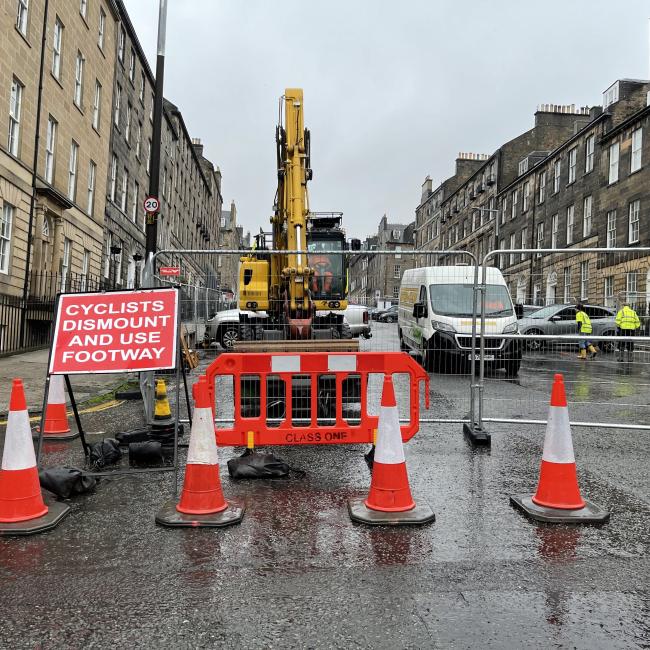 Dublin Street roadworks