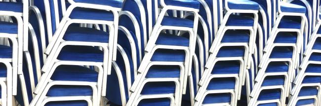 stacked chairs