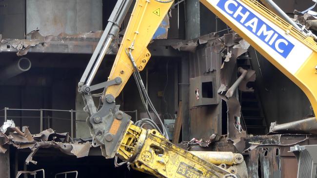 Demolition of McDonald Road Fire Training Ship